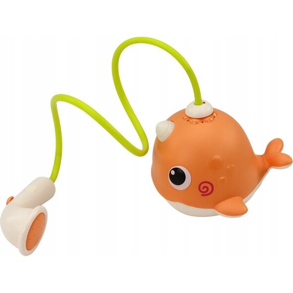 LeanToys Zabawka Do Kąpieli Wieloryb 3 Końcówki Pomarańczowy 13676195 5905991010814