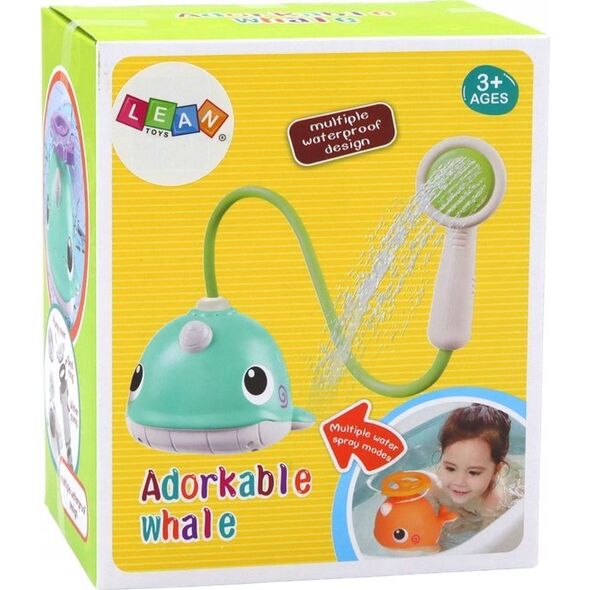 LeanToys Zabawka Do Kąpieli Wieloryb 3 Końcówki Pomarańczowy 13676195 5905991010814