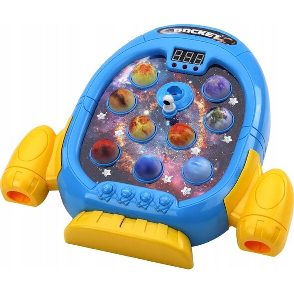 LeanToys Gra Zręcznościowa Wac A Mole Planety Rakieta 6 Trybów Światła Dźwięki Dym 13676196 5905991010845