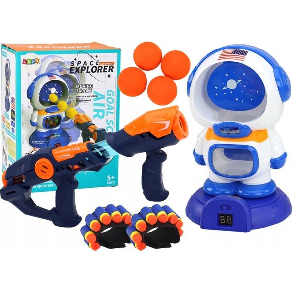LeanToys Gra Zręcznościowa Strzelanie Do Astronauty 2 Pistolety Kulki Strzałki 13676204 5905991011002