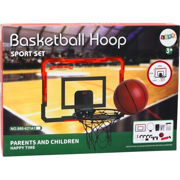 LeanToys Kosz Do Koszykówki Dla Dzieci Tablica Licznik Piłka Zestaw 13676205 5905991011033