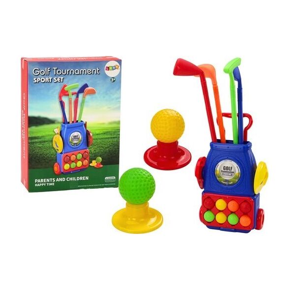 LeanToys Zestaw Do Mini-Golfa Wózek na Kółkach 4 Kije Piłeczki 13676212 5905991011057