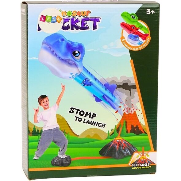 LeanToys Zestaw Do Gry Regulowana Wyrzutnia Rakiet Dinozaury Wulkan 13676216 5905991011088