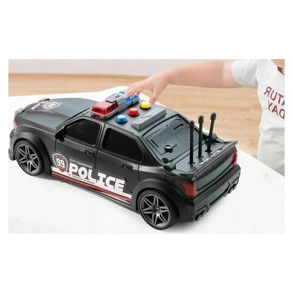 LeanToys Auto Sportowe Policja 1:16 Czarny Dźwięk 13676250 5905991013006