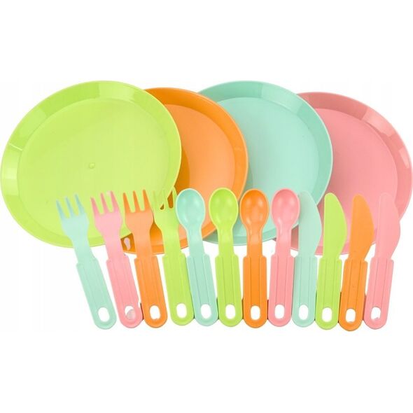 LeanToys Zestaw Owoców Do Krojenia Sałatka Sztućce Taca Artykuły Spożywcze 25 ele. 13676290 5905991014874