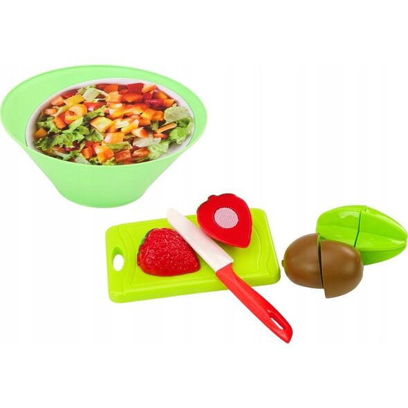 LeanToys Zestaw Owoców Do Krojenia Sałatka Sztućce Taca Artykuły Spożywcze 25 ele. 13676290 5905991014874
