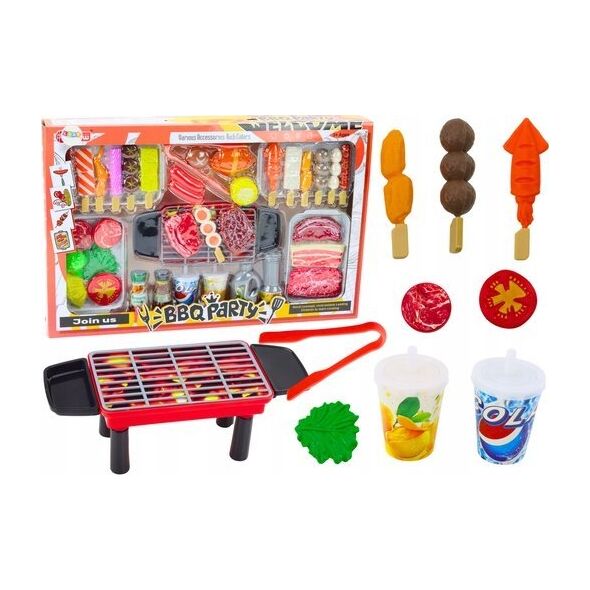 LeanToys Zestaw Przyjęcie Grill Potrawy Napoje Warzywa 40 Elementów 13676293 5905991014966