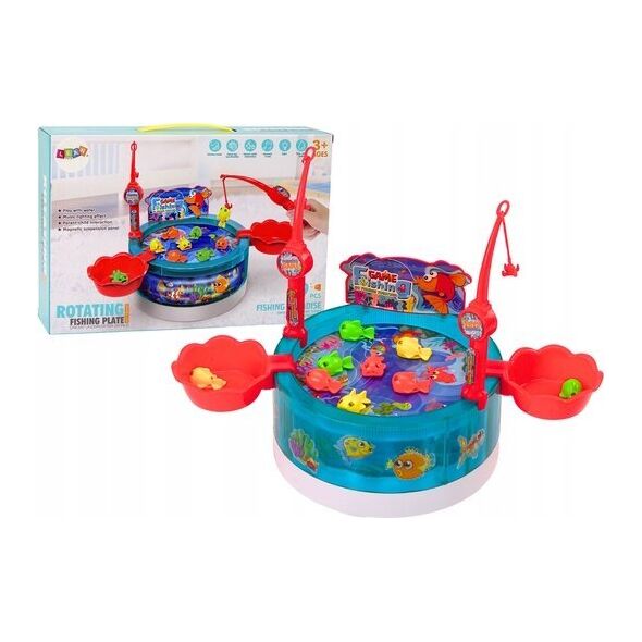 LeanToys Gra Magnetyczna Zręcznościowa Łowienie Rybek Światła Dźwięki 13676386 5905991015789