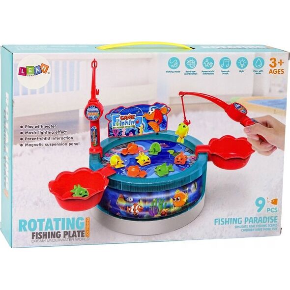 LeanToys Gra Magnetyczna Zręcznościowa Łowienie Rybek Światła Dźwięki 13676386 5905991015789