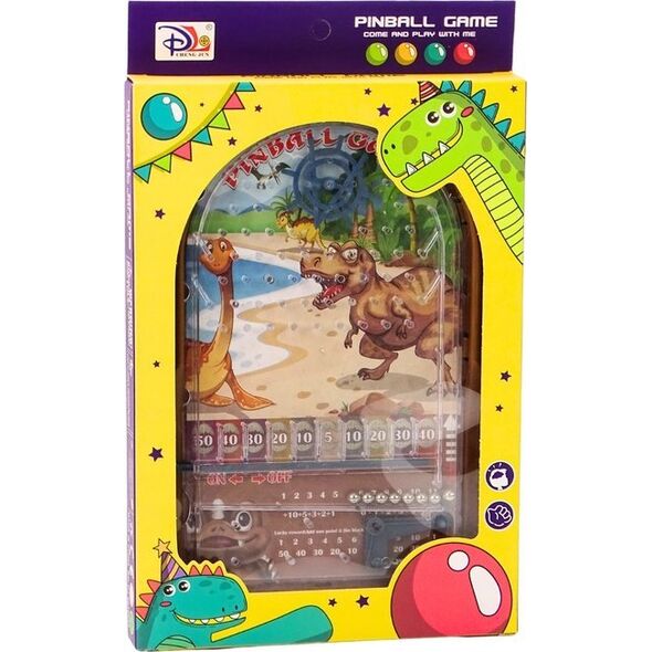 LeanToys Gra Zręcznościowa Pinball Dinozaury Stojak Brązowy 13676387 5905991015987