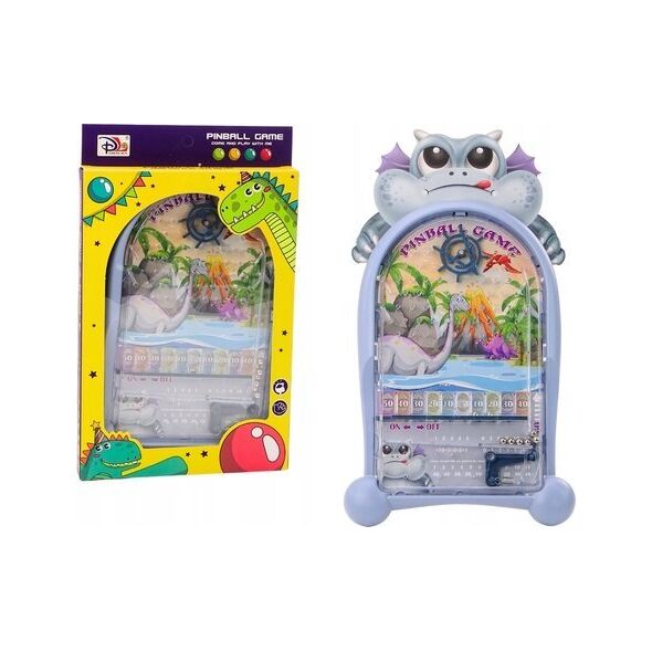 LeanToys Gra Zręcznościowa Pinball Dinozaury Smok Stojak Niebieski 13676394 5905991016007