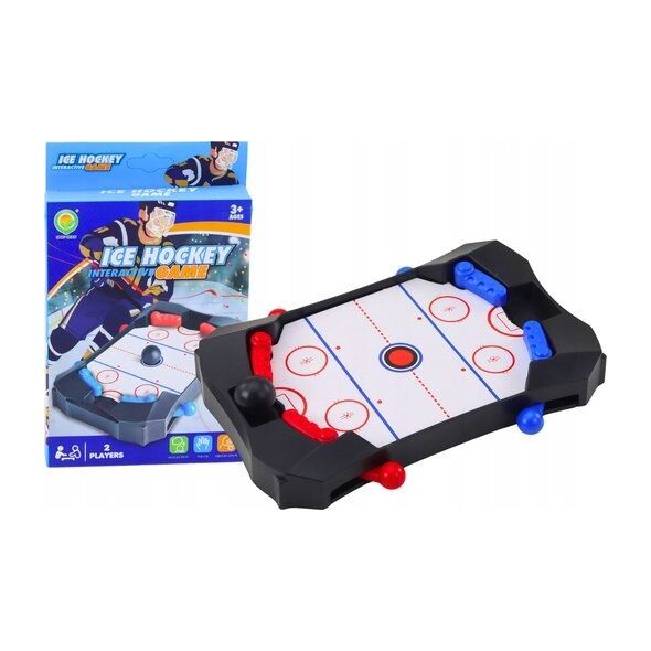 LeanToys Gra Zręcznościowa Mini Gra Hockey Czarna 13676410 5905991016397