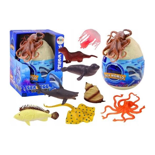 LeanToys Jajo Z Figurkami Zwierząt Morskich Rośliny Ośmiornica 26 El 13676696 5905991020516