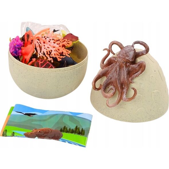 LeanToys Jajo Z Figurkami Zwierząt Morskich Rośliny Ośmiornica 26 El 13676696 5905991020516