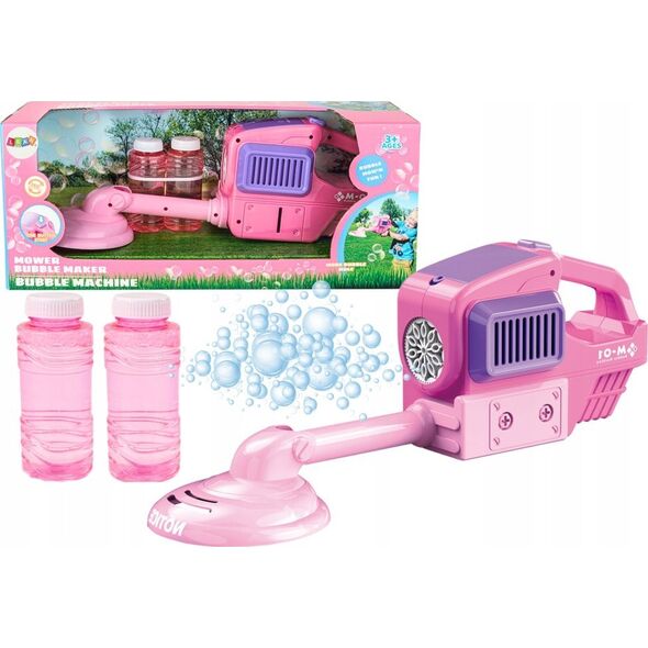 LeanToys Maszyna Do Baniek Mydlanych Kosiarka Podkaszarka Dwa Płyny Różowa 13676751 5905991021179