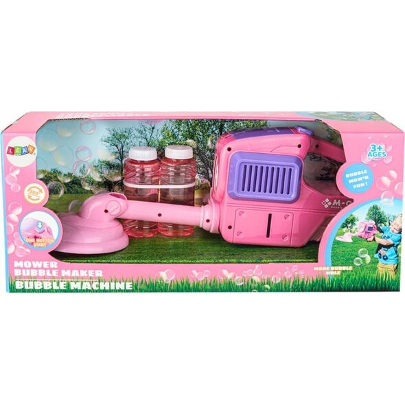 LeanToys Maszyna Do Baniek Mydlanych Kosiarka Podkaszarka Dwa Płyny Różowa 13676751 5905991021179
