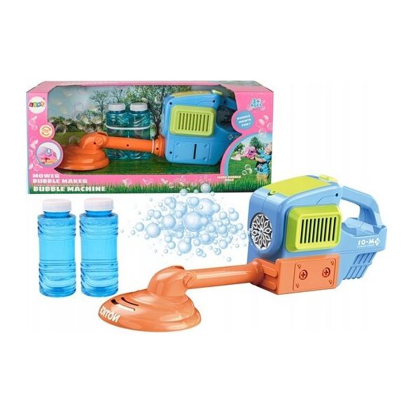 LeanToys Maszyna Do Baniek Mydlanych Kosiarka Podkaszarka Dwa Płyny Niebieska 13676756 5905991021186