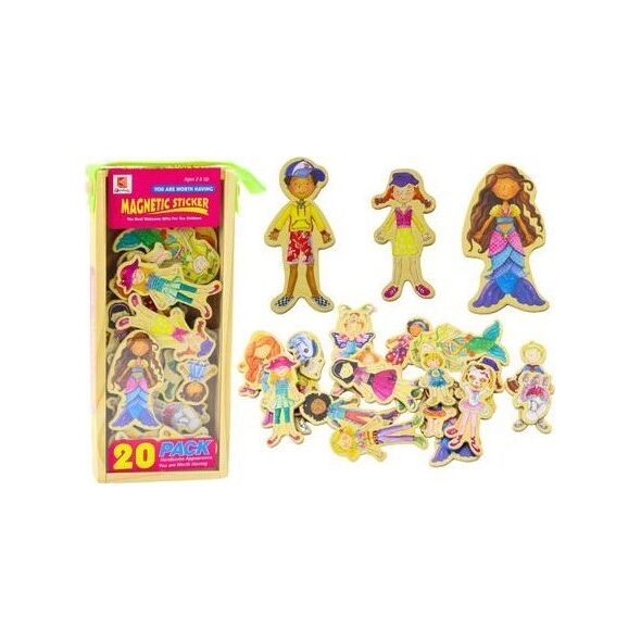 LeanToys Zestaw Magnesy Drewniane Postacie W Przebraniach Kolorowe 20 Sztuk 13676809 5905991021810