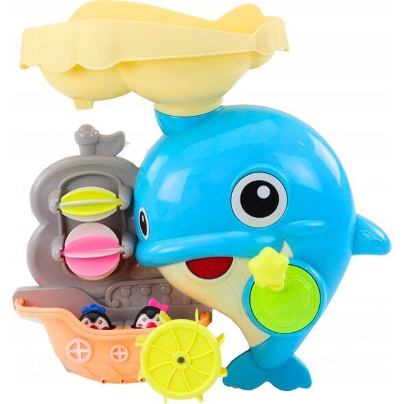 LeanToys Zestaw Do Kąpieli Zabawka Do Wody Delfin Niebieski 13676890 5905991023319