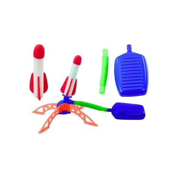 LeanToys Wyrzutnia Rakiet Piankowych Pompka Zestaw Niebieski Ogrodowy 13676925 5905991023722