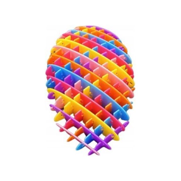LeanToys Zabawka Tęczowa Antystresowa Elastyczna Sensoryczna Kolorowa 10cm 13676941 5905991024606