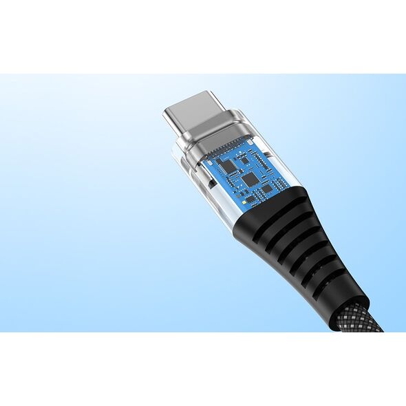 Kabel USB Choetech USB-C - USB-C 1.8 m Srebrny (XCC-1051) 13680344 6932112107138