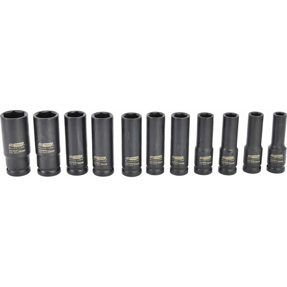 AWTools AWTOOLS ZESTAW NASADEK UDAROWYCH 1/2" 11cz. 10-24mm BLACK LINE 13683693 5903678612290