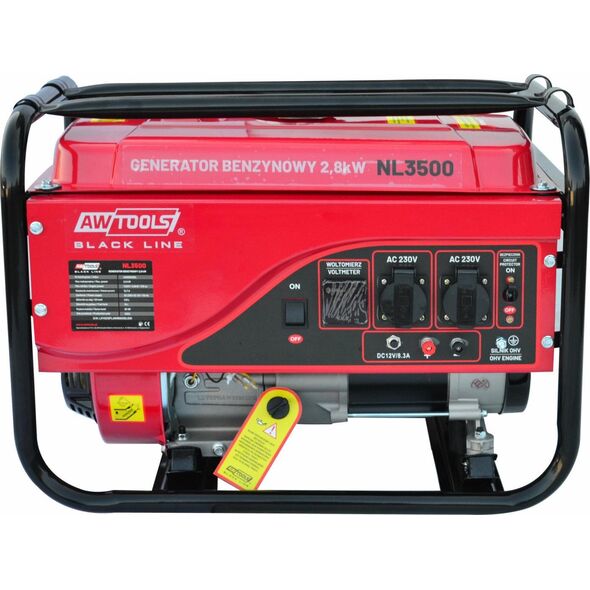 Agregat AWTools AWTOOLS GENERATOR BENZYNOWY 2,8kW 230V BLACK LINE 13683743 5903678610685