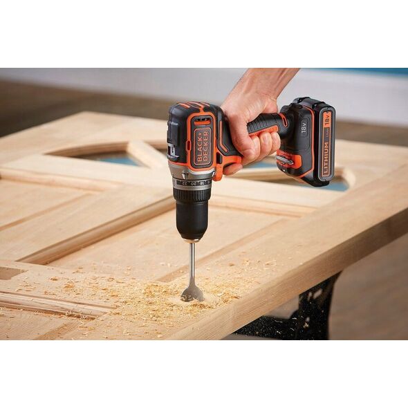 Wiertarko-wkrętarka Black+Decker BLACK+DECKER WKRĘTARKA 18V BL186KB 52Nm 2x2,0Ah BL 13683751 5035048663134