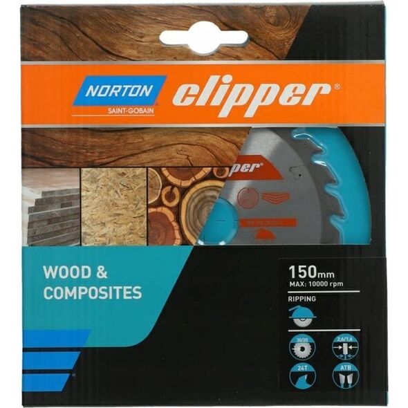 Norton NORTON PIŁA TARCZOWA 150mm x 30mm x 24z DREWNO I KOMPOZYTY ATB (2,6 / 1,6) 13683852 5450248769309