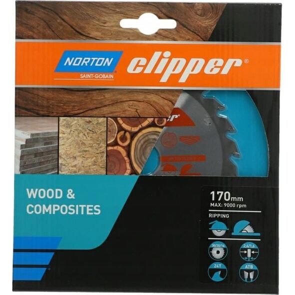 Norton NORTON PIŁA TARCZOWA 170mm x 30mm x 48z DREWNO I KOMPOZYTY ATB (2,6 / 1,6) 13683855 5450248769422