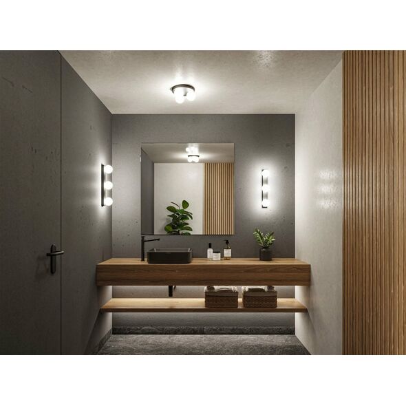 Kinkiet Paulmann Lampa ścienna łazienkowa GOVE LED nad lustro G9 max.3x20W IP44 230V czarny matowy / metal 13684459 4000870710708