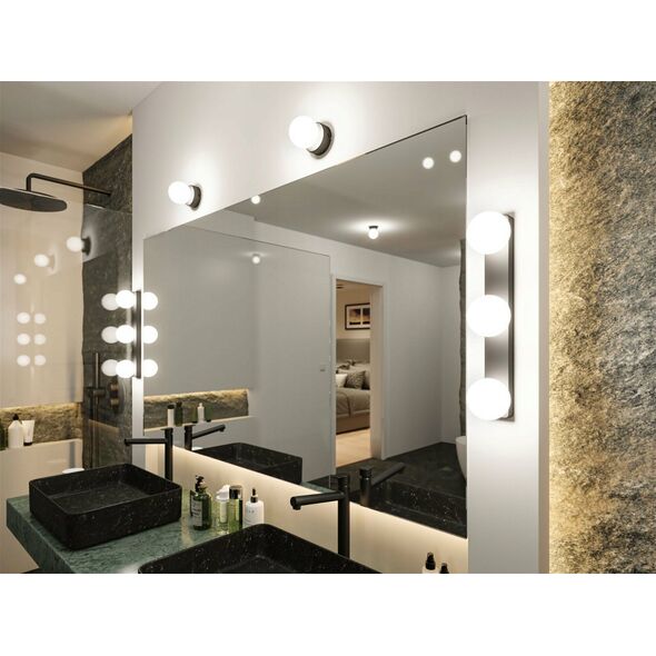 Kinkiet Paulmann Lampa ścienna łazienkowa GOVE LED nad lustro G9 max.3x20W IP44 230V czarny matowy / metal 13684459 4000870710708