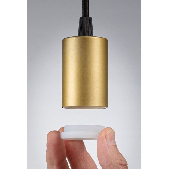 Lampa sufitowa Paulmann Lampa sufitowa RAVI E27 max.60W IP44 230V złoty / czarny matowy / metal 13684476 4000870711347