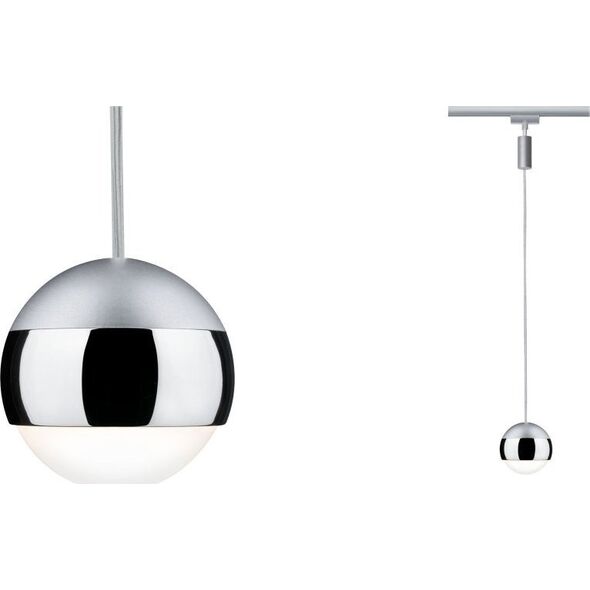 Paulmann Oprawa zwieszana na szynoprzewód URail CAPSULE LED II DIM 6W 2700K  230V chrom matowy / metal 13684603 4000870954577