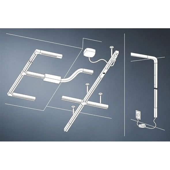 Paulmann Reflektor na szynoprzewód URail TUBO LED 3-STEP DIM 4W 150lm 4000K 230V chrom matowy/ metal 13684626 4000870955963