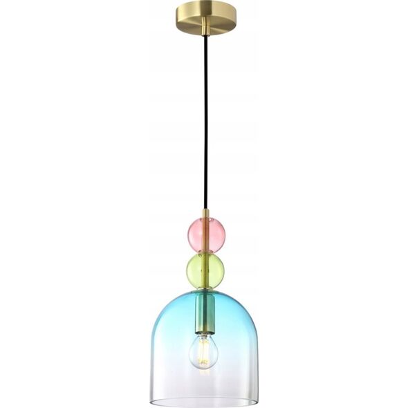 Lampa wisząca Italux Italux Manso PND-37462A-MC-GD lampa wisząca zwis 1x40W E14 multikolor/złota 13685348 5902854539352