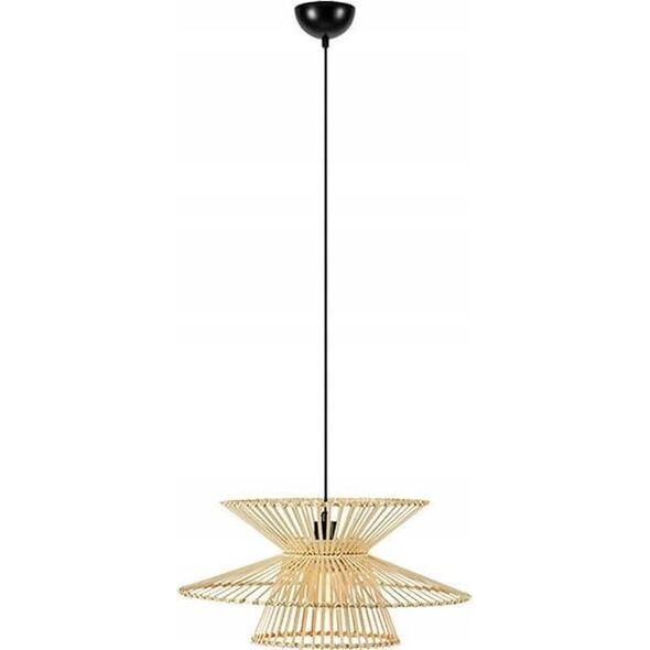Lampa wisząca Markslojd Markslojd Duplici 108785 lampa wisząca zwis 1x40W E27 czarna/naturalna 13685353 7330024612808