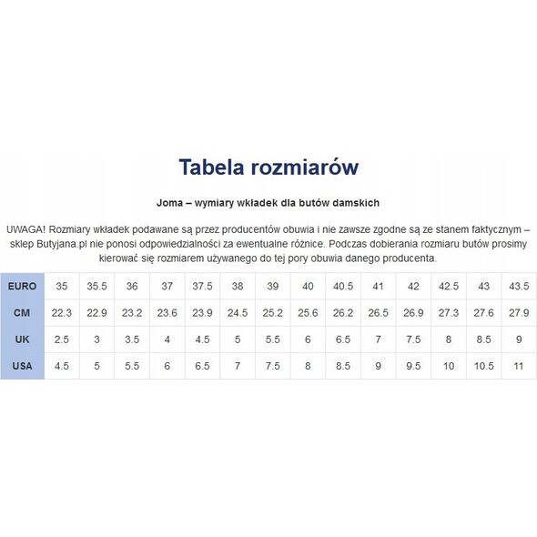 Joma Joma C.Flexys Men 2303 CFLEXW2303 białe 39 13686902 8445954001024