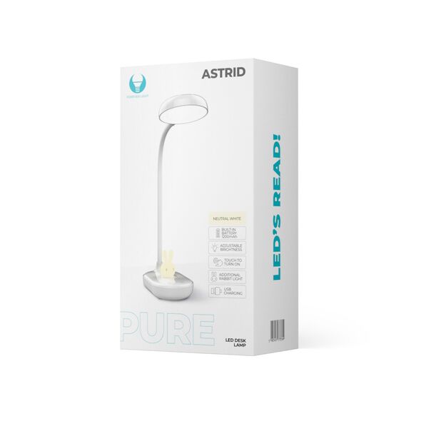 Desk LED Lamp 4,5W with bunny light PURE FLB-30 ASTRID white Forever Light 5907457773769