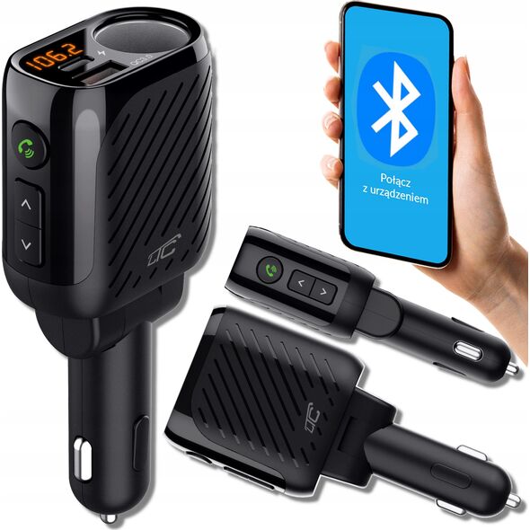 Transmiter FM LTC TRANSMITER BLUETOOTH LTC V5.3 Z GN. ZAPALNICZKI 120W MIERNIK AKU. QC3.0+Type-C (PD 20W) 13732504 5902270782899