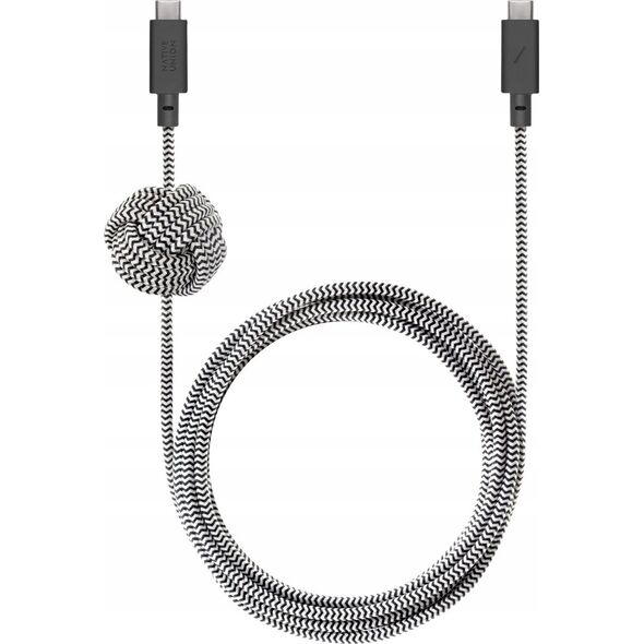 Kabel USB Native Union USB-C - USB-C 1.8 m Czarno-biały (ACABLE-C-ZEB-NP) 13749701 4895200477105
