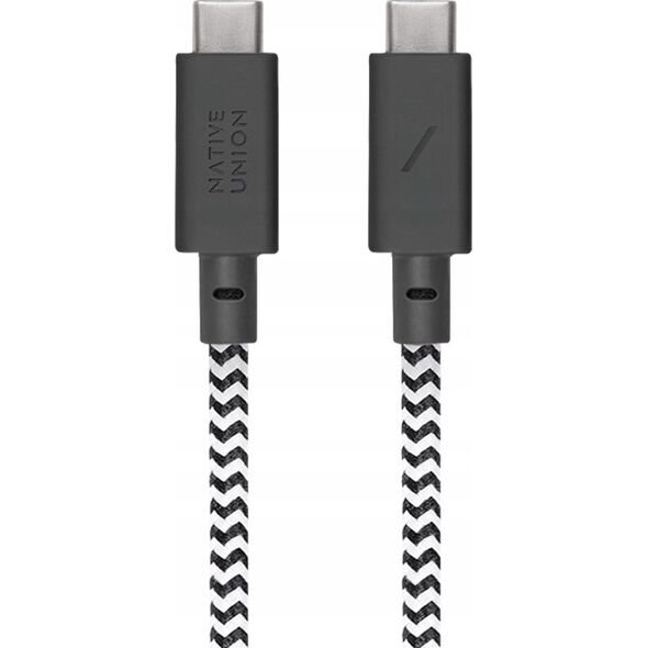 Kabel USB Native Union USB-C - USB-C 1.8 m Czarno-biały (ACABLE-C-ZEB-NP) 13749701 4895200477105