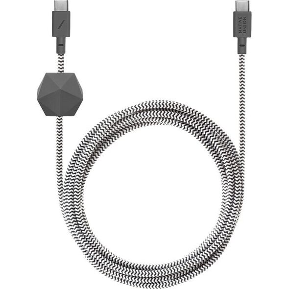 Kabel USB Native Union USB-C - USB-C 1.8 m Czarno-biały (ACABLE-C-ZEB-NP) 13749701 4895200477105