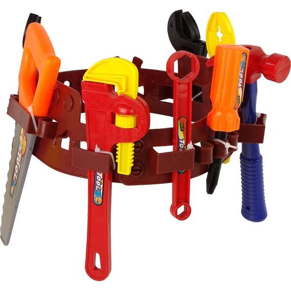 LeanToys Zestaw Majsterkowicza Pas z Narzędziami Kask Klucz 13755572 5905323212213