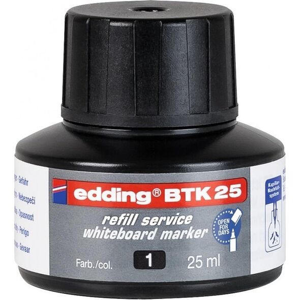 Edding Tusz do uzupełniania markerów do tablic suchościeralnych E-BTK 25 EDDING, czarny 13757074 4004764780112