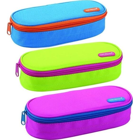Piórnik Keyroad Piórnik owalny KEYROAD, bez wyposażenia, 22x9x5,5 cm, mix kolorów 13757157 6941288727750
