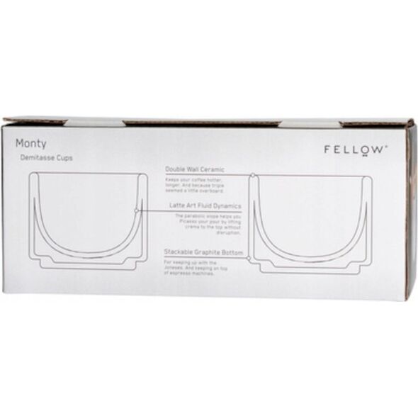 Fellow Fellow Monty Espresso - Kubek czarny 90 ml - 2 sztuki 13757727 852212007403