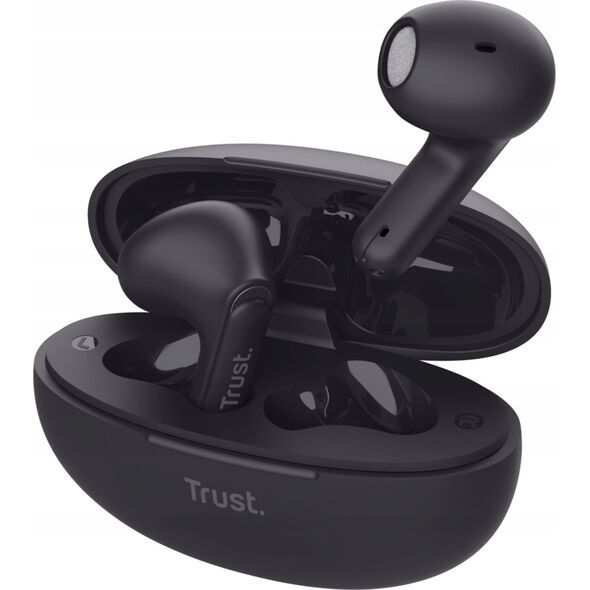 Słuchawki Trust Ausinės EARPHONES YAVI BT ENC/Juodas 25298 TRUST 13783849 8713439252989