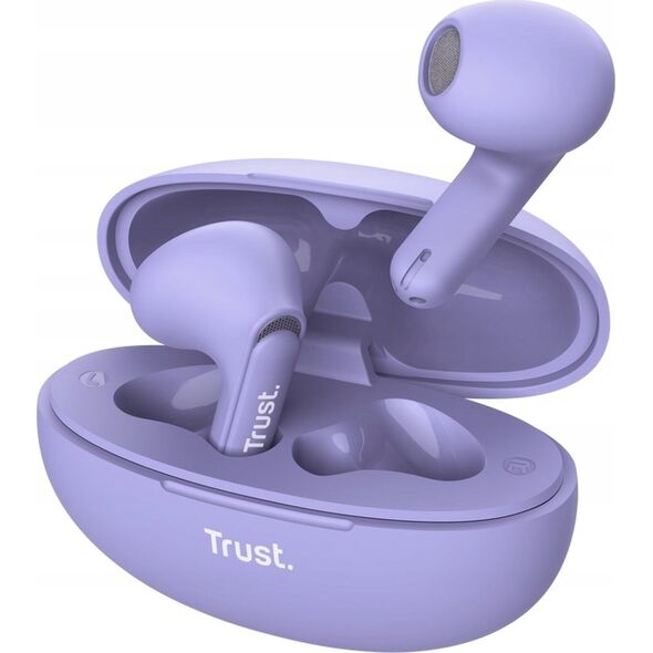 Słuchawki Trust Ausinės EARPHONES YAVI BT ENC/PURPLE 25299 TRUST 13783951 8713439252996